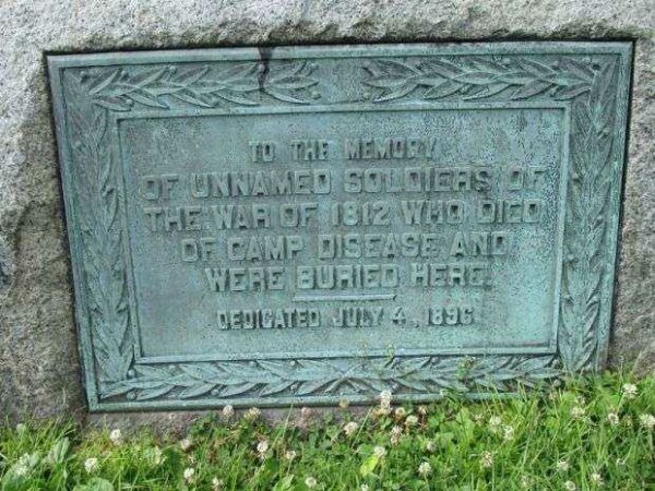 UNNAMED SOLDIERS OF THE WAR OF 1812 MEMORIAL PLAQUE