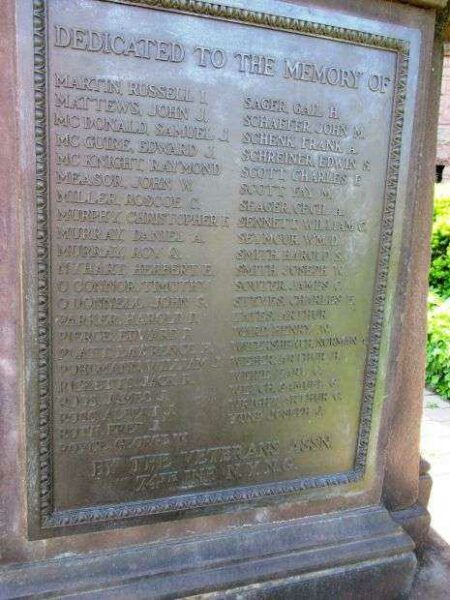 AMERICAN DOUGHBOY “OVER THE TOP” TO VICTORY WAR MEMORIAL PLAQUE C