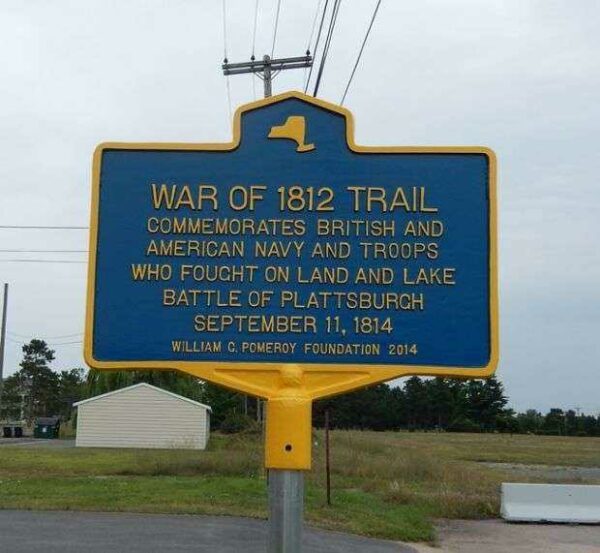 WAR OF 1812 TRAIL MEMORIAL MARKER