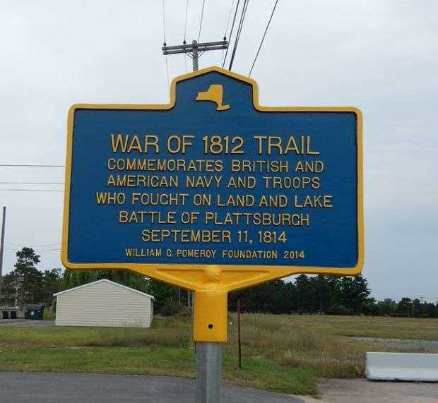 WAR OF 1812 TRAIL MEMORIAL MARKER