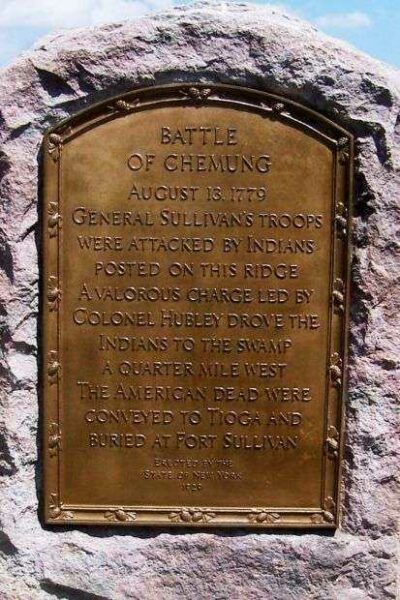 BATTLE OF CHEMUNG REVOLUTIONARY WAR MEMORIAL FRONT