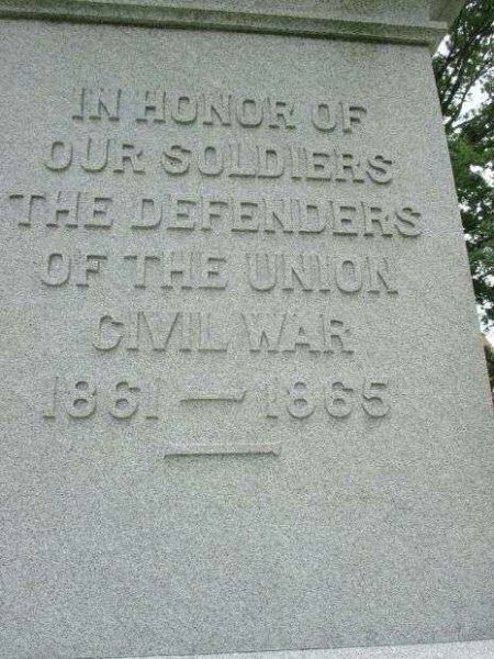 BELFAST CIVIL WAR MEMORIAL DEDICATION STONE