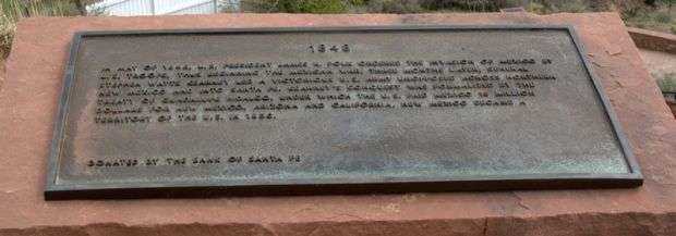THE MEXICAN WAR 1848 MEMORIAL PLAQUE