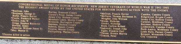 NORTH PLAINFIELD WORLD WAR II 50TH ANNIVERSARY COMMEMORATIVE MEMORIAL PLAQUE F