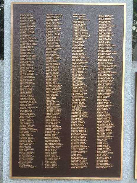 NORTH PLAINFIELD WORLD WAR II 50TH ANNIVERSARY COMMEMORATIVE MEMORIAL PLAQUE C