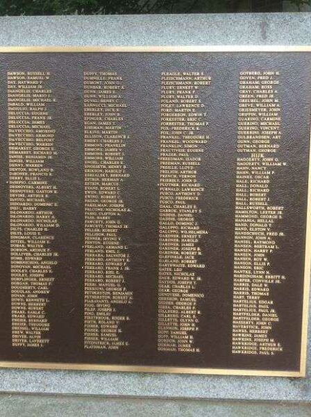 NORTH PLAINFIELD WORLD WAR II 50TH ANNIVERSARY COMMEMORATIVE MEMORIAL PLAQUE B