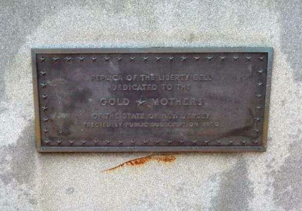 NEW JERSEY LIBERTY BELL REPLICA MEMORIAL PLAQUE B