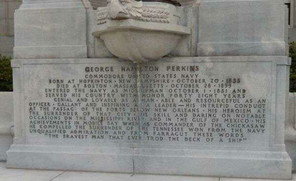 COMMODORE GEORGE HAMILTON WAR MEMORIAL DEDICATION STONE