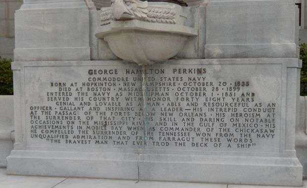 COMMODORE GEORGE HAMILTON WAR MEMORIAL DEDICATION STONE