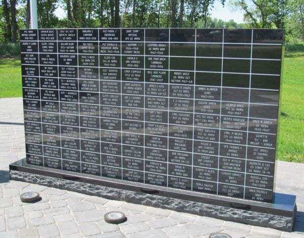 SHIOCTON AREA VETERANS MEMORIAL RIGHT STONE