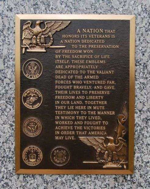 GREENVILLE COUNTY WAR MEMORIAL PLAQUE
