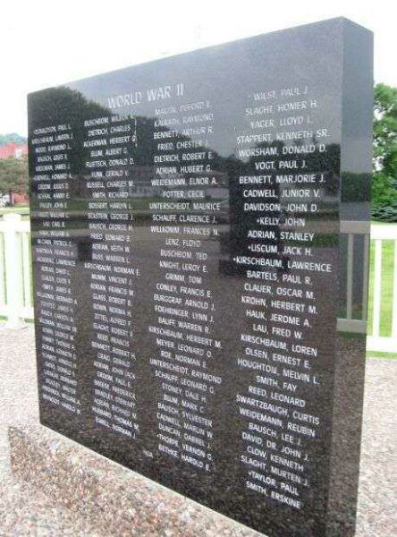 THE CASSVILLE VETERANS MEMORIAL PANEL D