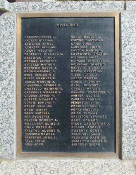 EAU CLAIRE COUNTY WAR MEMORIAL PLAQUE C