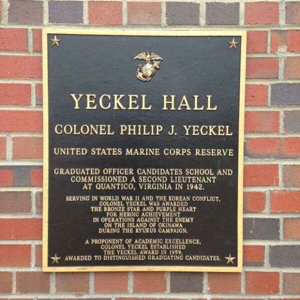 COLONEL PHILIP J. YECKEL WAR MEMORIAL