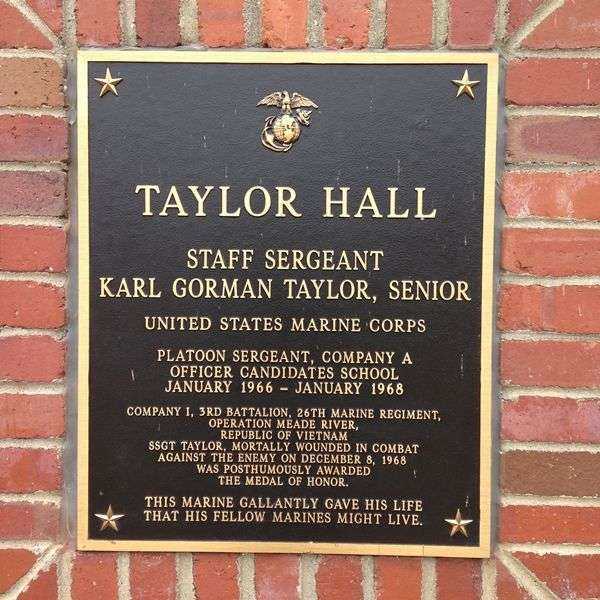 STAFF SERGEANT KARL GORMAN TAYLOR, SENIOR MEDAL OF HONOR MEMORIAL PLAQUE