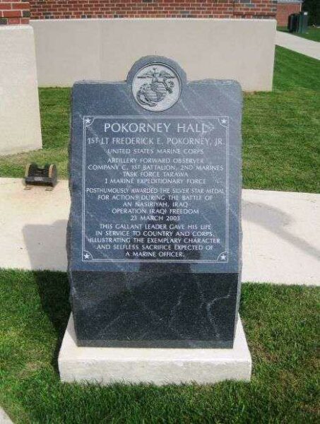 1ST LT FREDERICK E. POKONEY, JR. WAR MEMORIAL