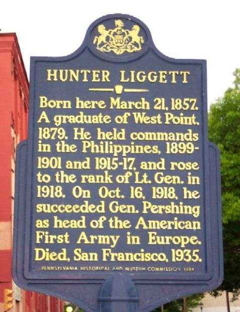 HUNTER LIGGETT MEMORIAL MARKER