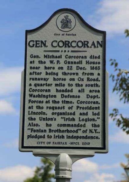GEN. CORCORAN WAR MEMORIAL MARKER