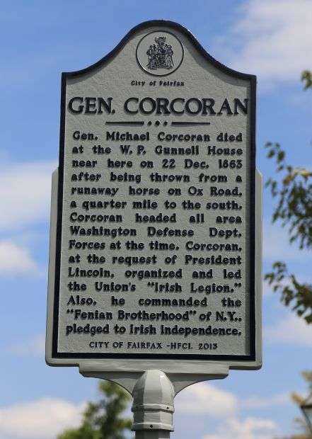 GEN. CORCORAN WAR MEMORIAL MARKER
