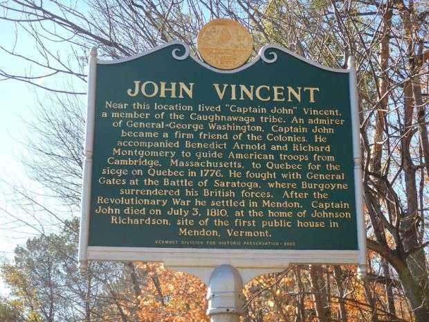 JOHN VINCENT REVOLUTIONARY WAR MEMORIAL MARKER
