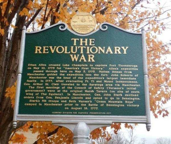 THE REVOLUTIONARY WAR MEMORIAL MARKER