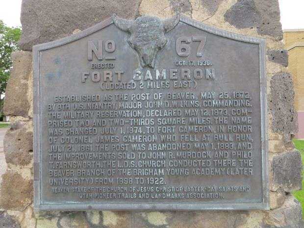 FORT CAMERON WAR MEMORIAL PLAQUE