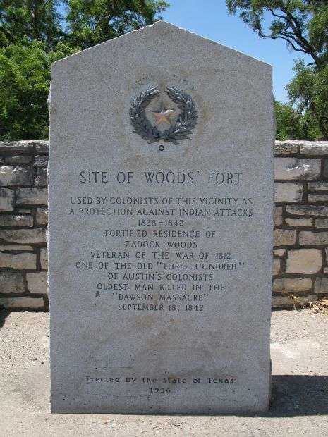 SITE OF WOODS’ FORT MEMORIAL