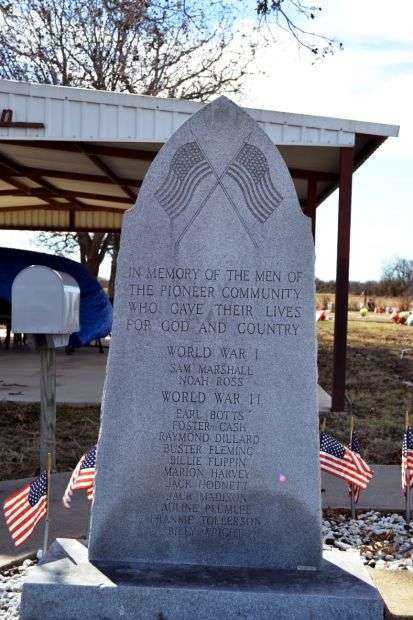PIONEER CEMETERY WAR MEMORIAL
