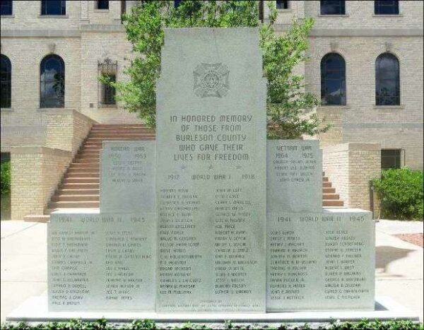 BURLESON COUNTY WAR MEMORIAL