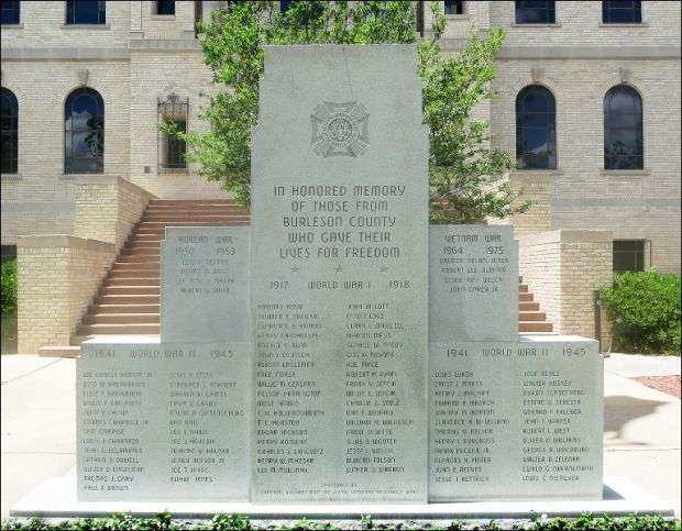 BURLESON COUNTY WAR MEMORIAL
