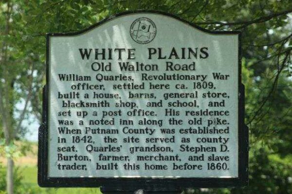 WHITE PLAINS REVOLUTIONARY WAR OFFICER MEMORIAL MARKER