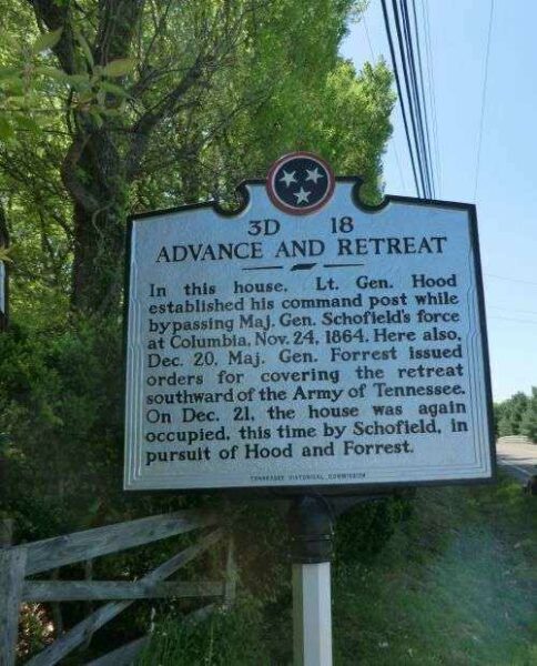 ADVANCE AND RETREAT WAR MEMORIAL MARKER