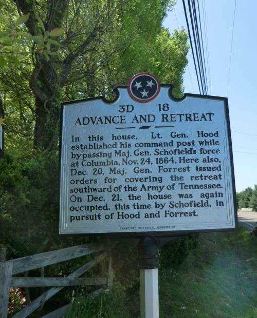 ADVANCE AND RETREAT WAR MEMORIAL MARKER