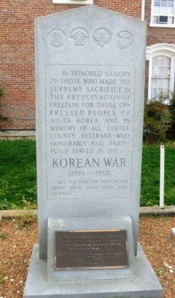 COFFEE COUNTY KOREAN WAR MEMORIAL