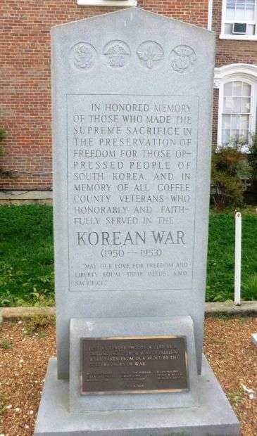 COFFEE COUNTY KOREAN WAR MEMORIAL