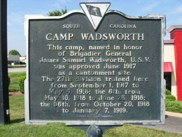 CAMP WADSWORTH WAR MEMORIAL MARKER
