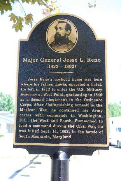 MAJOR GENERAL JESSE L. RENO WAR MEMORIAL MARKER