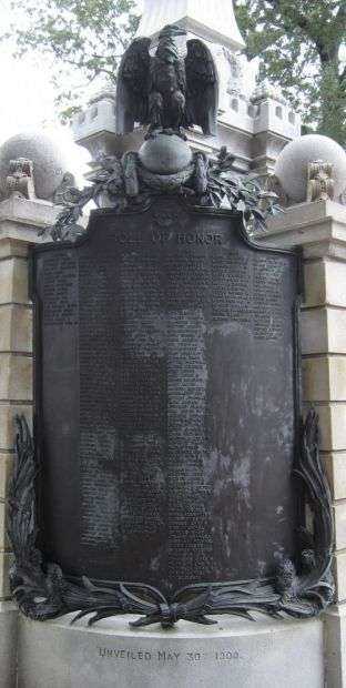 GERMANTOWN CIVIL WAR MEMORIAL PLAQUE E
