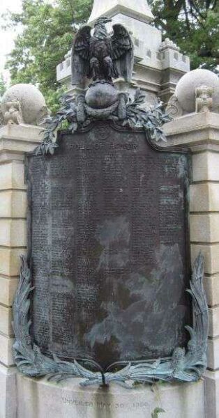 GERMANTOWN CIVIL WAR MEMORIAL PLAQUE D