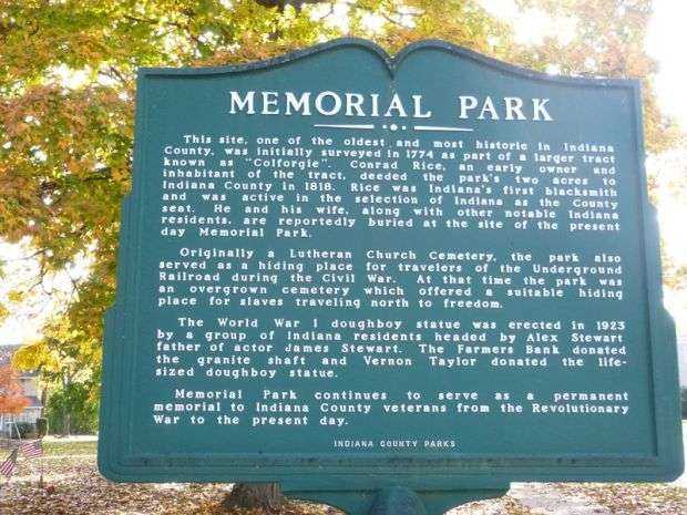 MEMORIAL PARK MARKER