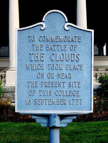 THE BATTLE OF THE CLOUDS WAR MEMORIAL MARKER
