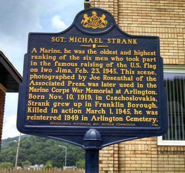 SGT. MICHAEL STRANK WAR MEMORIAL MARKER