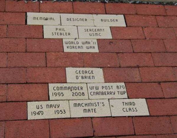 CRANBERRY TOWNSHIP VETERANS MEMORIAL PAVERS