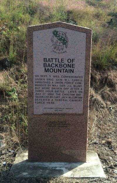 BATTLE OF BACKBONE MOUNTAIN WAR MEMORIAL