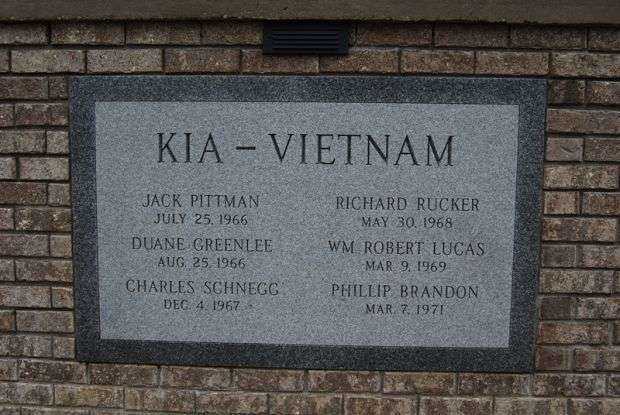 BEALLSVILLE CEMETERY VIETNAM WAR VETERANS MEMORIAL STONE