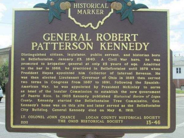 GENERAL ROBERT PATTERSON KENNEDY WAR MEMORIAL MARKER