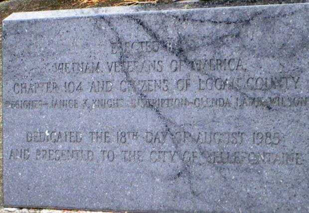 BELLEFONTAINE VIETNAM MEMORIAL DEDICATION STONE