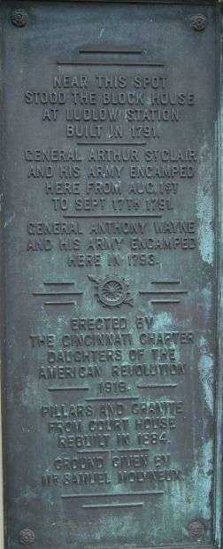 LUDLOW STATION WAR MEMORIAL PLAQUE