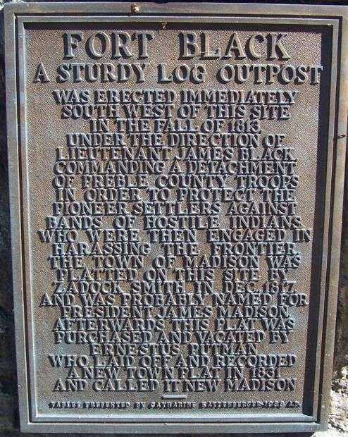 FORT BLACK WAR MEMORIAL PLAQUE