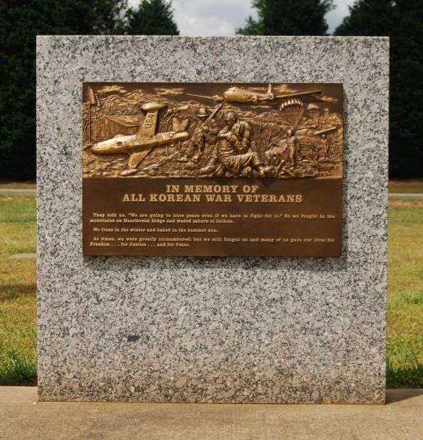 GREENVILLE COUNTY KOREAN WAR MEMORIAL PLAQUE